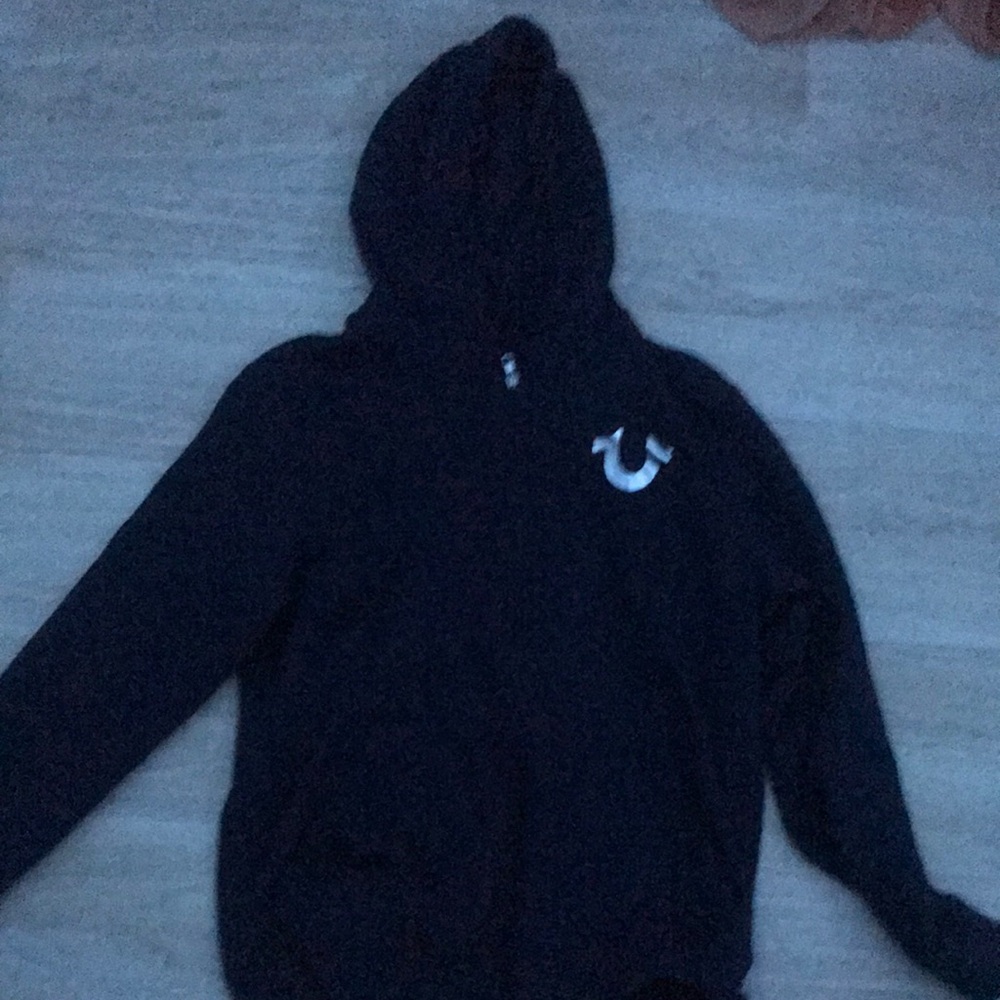 Navy blue vintage true religion hoodie